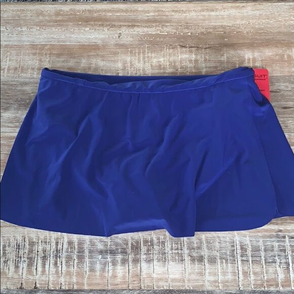 Miraclesuit royal blue swim skort - Picture 1 of 7